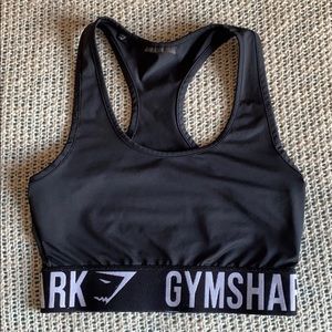 Black Gymshark Sports Bra — Small
